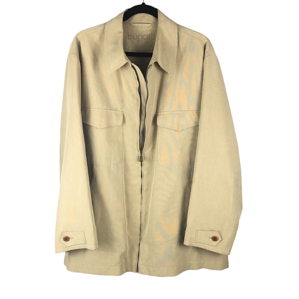 Men's German Luxury Brand Bugatti Tan Water-Resistant Sports Coat. Size 42R